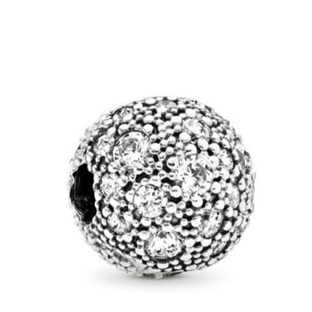 pave clip charm